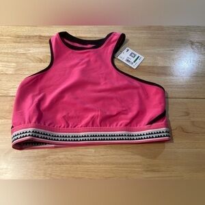Puma Lemlem pink crop tank in size Large.Brand new. NWT. Pink workout top